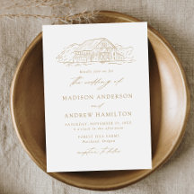 Elegante Gold Rustic Barn Wedding