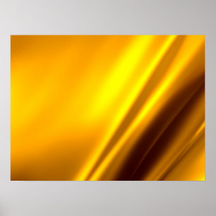 Elegante Gold Satin Imitate Texture Look Poster