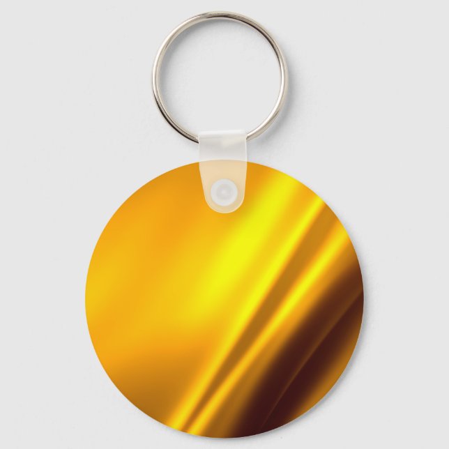 Elegante Gold Satin Imitate Texture Look Schlüsselanhänger (Vorderseite)