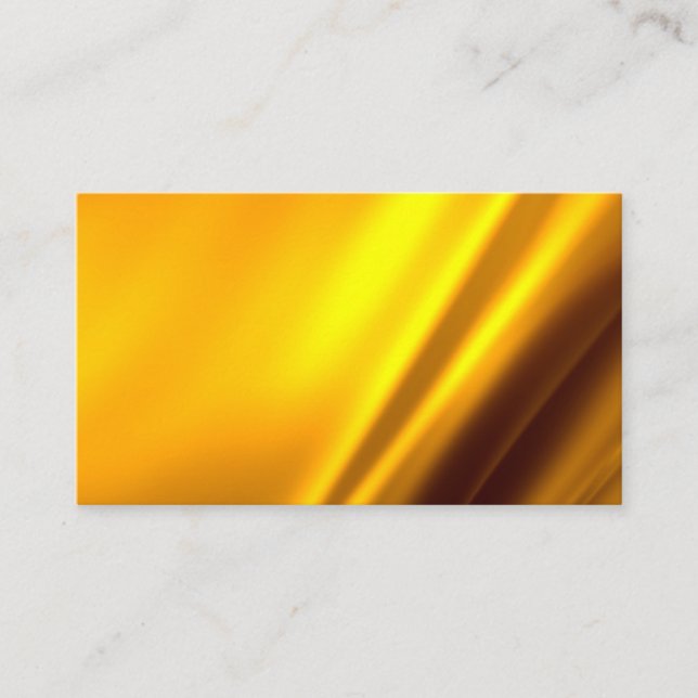 Elegante Gold Satin Imitate Texture Look Visitenkarte (Vorderseite)