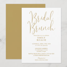 Elegante Gold Script Bridal Bunch Dusche