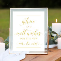 Elegante Gold Script Wedding Well wünscht