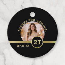 Elegante Gold-Signatur-Monogramm mit Foto