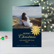 Elegante Gold Snowflake | Frohe Weihnachten | Benu
