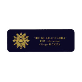 Elegante Gold Snowflake - Urlaubsatoradressen