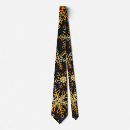 Elegante Gold Snowflakes Weihnachten | Necktie Krawatte