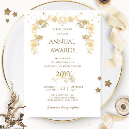 Elegante Gold Starry Night Awards / Gala Night Einladung
