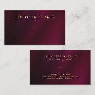 Elegante Gold Text Custom Template luxuriös Visitenkarte