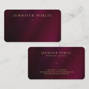 Elegante Gold Text Template Luxus abgerundete Ecke Visitenkarte