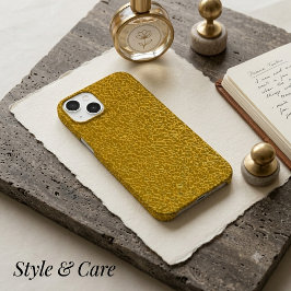 Elegante Gold Texture Protective Case-Mate iPhone 14 Hülle