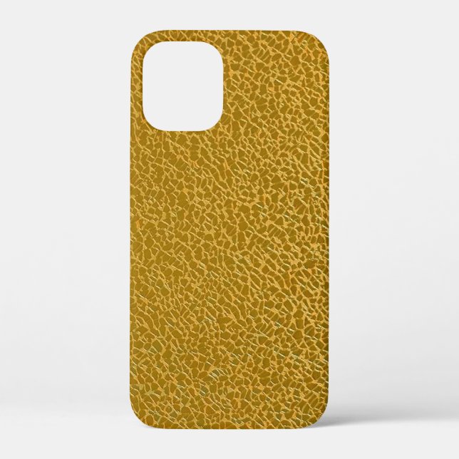 Elegante Gold Texture Protective Case-Mate iPhone Hülle (Rückseite)