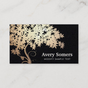 Elegante Gold Tree of Life Business Card Visitenkarte