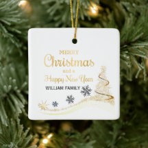 Elegante Gold Typografie Frohe Weihnachten