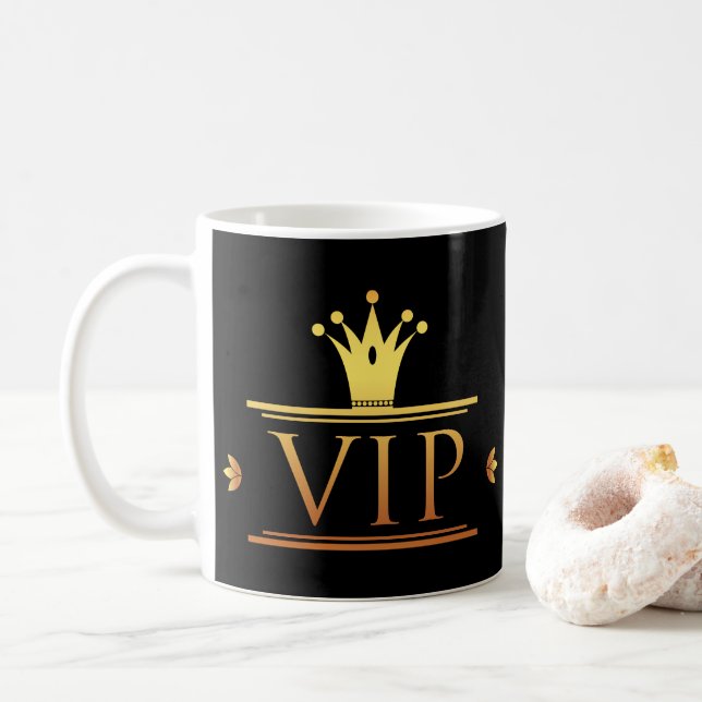 Elegante Gold-VIP-Geschäftskaffee-Tasse Kaffeetasse (Mit Donut)