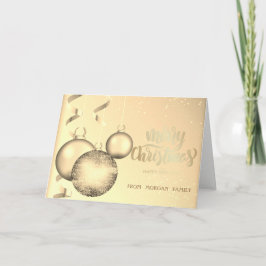 Elegante Gold Weihnachtsbälle Shiny Weihnachten