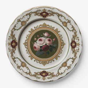 Elegante Gold Wildblume Blumenzwiebeln Keramik Hoc Pappteller