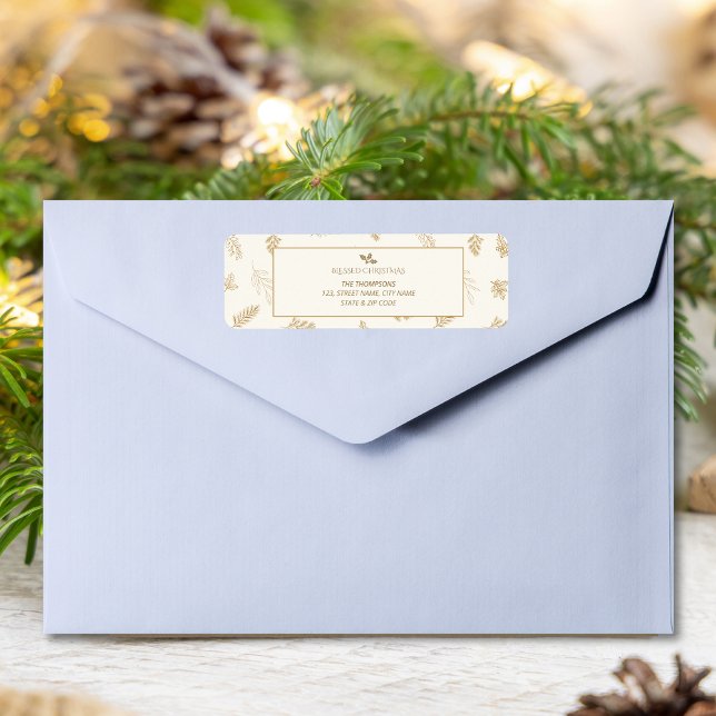 Elegante Gold Winter Blätter (Von Creator hochgeladen)