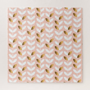 Elegante Goldblätter: Rosy Vintag.