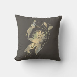 Elegante goldbraune Blume Kissen