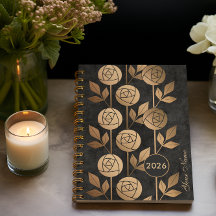Elegante Golden Art Deco Rose