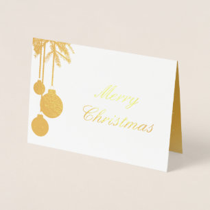 Elegante Golden Christmas - Foil Card Folienkarte