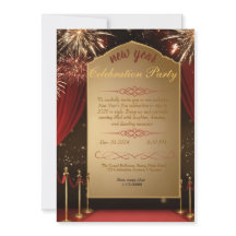 Elégante Golden Gates New Year's Invitation party