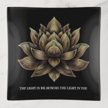 Elegante Golden Lotus Blume Das Licht in mir ...