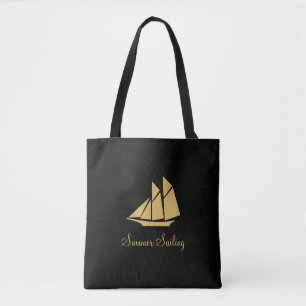 Elegante Golden Summer Sailing Tasche
