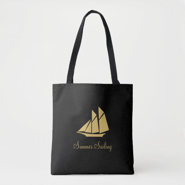 Elegante Golden Summer Sailing Tasche (Vorderseite)