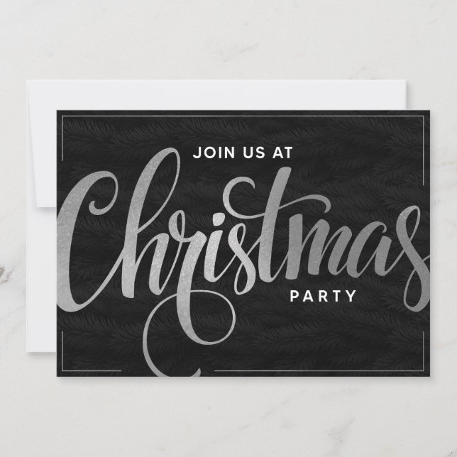 Elegante Golden Trendy Script Einladung (Vorderseite)