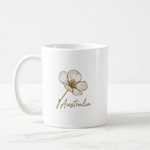 Elegante Golden Wattle Blumige Australia Day 2026 Kaffeetasse