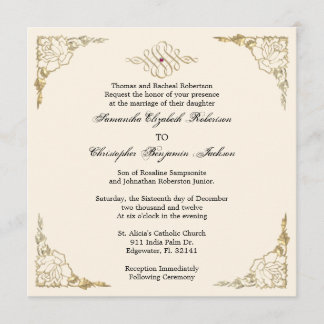 Elegante goldene Akzent-Goldhochzeit laden ein Einladung