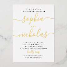 Elegante goldene, einfache, moderne Skriptbindungs