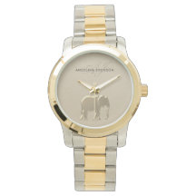 Elegante Goldene Elefanten-Uhr für Sie