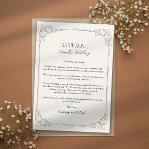 Elegante goldene Hochzeitsanzeige Verkleinerungsen Einladung