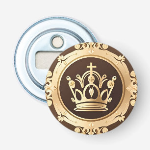 Elegante goldene Krone Flaschenöffner