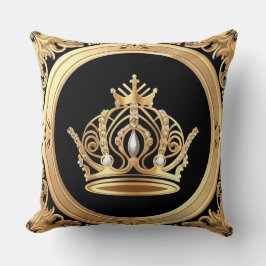 Elegante Goldene Krone Kissen