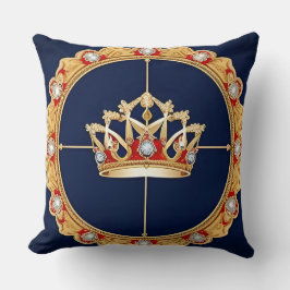 Elegante Goldene Krone Kissen