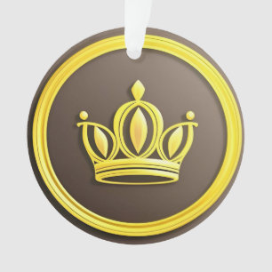 Elegante goldene Krone Ornament
