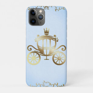 Elegante Goldene Kutsche Blaue Geschichtebuch Prin Case-Mate iPhone Hülle