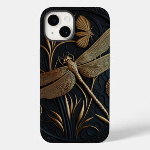 Elegante Goldene Libelle Case-Mate iPhone 14 Hülle