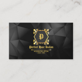Elegante Goldene Luxus Schönheitssalon Visitenkarte
