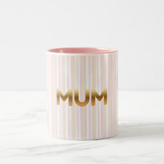 Elegante goldene MUM-Tasse - Minimalistischer Mutt Zweifarbige Tasse