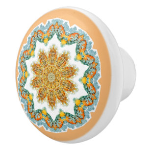 Elegante goldene Pastelltöne Keramikknauf