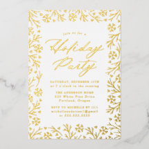 Elegante Goldene Snowflake