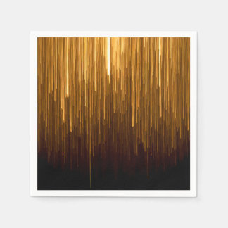 Elegante goldene Sternenexplosions-Papier-Serviett Serviette