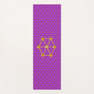 Elegante goldene Tupfen Yogamatte