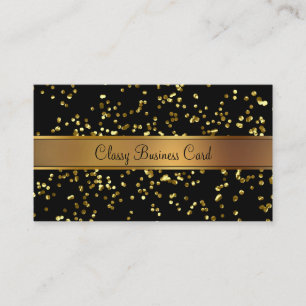 Elegante goldene und schwarze Visitenkarte