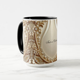 Elegante goldene verzierte Blumen-Tasse Tasse