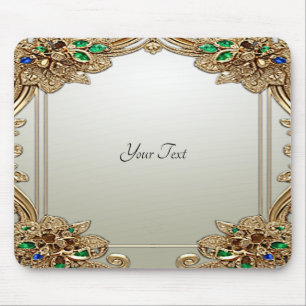 Elegante goldene verzierte Mauspad